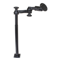 RAM-VP-SW1-1218-240 :: RAM Tele-Pole™ with 12" & 18" Poles, Swing Arms & Large Round Plate