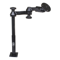 RAM-VP-SW1-129-240 :: RAM Tele-Pole™ with 12" & 9" Poles, Swing Arms & Large Round Plate