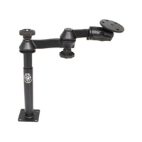 RAM-VP-SW1-89-240 :: RAM Tele-Pole™ with 8" & 9" Poles, Swing Arms & Large Round Plate