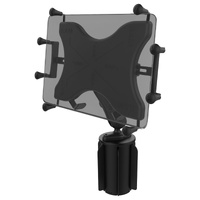 RAM X-Grip with RAM-A-CAN™ II Cup Holder Mount for 12"-13" Tablets