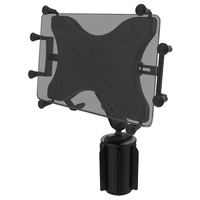 RAM X-Grip with RAM-A-CAN™ II Cup Holder Mount for 9"-11" Tablets