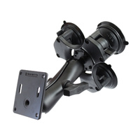 RAP-365-101-2461U :: RAM Twist-Lock™ Triple Suction Cup Mount with 75x75mm VESA Plate