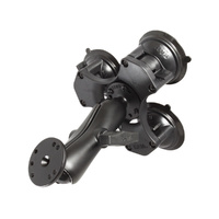 RAP-365-101U :: RAM Twist-Lock Triple Suction Cup Mount With Round Plate
