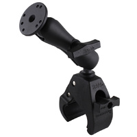 RAP-401-202U :: RAM Tough-Claw™ Large Clamp Double Ball Mount with Round Plate