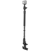 RAM Tough-Pole™ 24" Camera Mount with Single Pipe & Dual Track Base