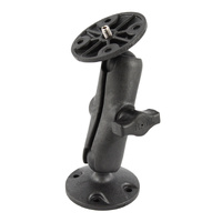RAM Composite Double Ball Mount with 1/4"-20 Male Thread