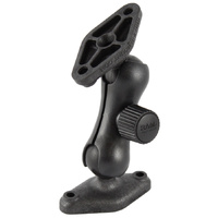 RAP-B-102-2U :: RAM Low-Profile Composite Double Ball Mount with Two Diamond Plates