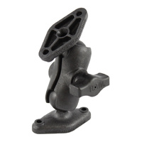 RAP-B-102U-A :: RAM Composite Double Ball Mount with Two Diamond Plates - Short