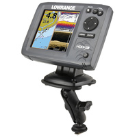 RAP-B-107B-354-TRA1U :: RAM Track Ball Composite Fishfinder Mount for Humminbird Devices