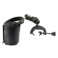 RAP-B-132CU :: RAM Level Cup™ 16oz Drink Holder with Composite Yoke Clamp Base