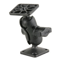 RAP-B-141U-A :: RAM Composite Double Ball Mount with Rectangle AMPS Plates - Short
