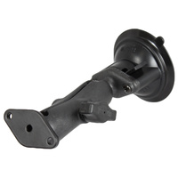 RAP-B-166-RA1U :: RAM Twist-Lock™ Composite Suction Mount with Aluminum Diamond Plate