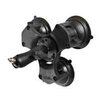 RAM Twist-Lock™ Triple Suction Mount with 1/4"-20 Stud