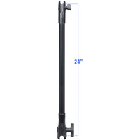 RAP-CB-201-24U :: RAM 24" PVC Pipe Extension with B Size & C Size Socket Arms