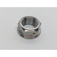 RaceFasteners Titanium Drilled Rear Axle Nut To Suit Yamaha MT-10 (2016 - Onwards)