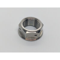 RaceFasteners Titanium Drilled Rear Axle Nut To Suit BMW S1000RR
