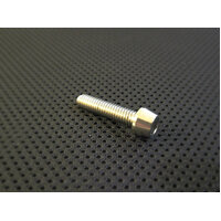 RaceFasteners M6 x 1 Titanium Taper Socket Head Bolt (Allen Key) - 25mm Length
