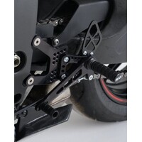 R&G Racing Adjustable Rearsets To Suit Kawasaki ZX6R '07- RACE SETUP