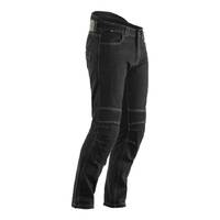 RST Tech Pro Black Textile Reinforced Jeans (Black, Size: 30)