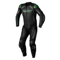 RST RST S-1 1 PIECE SUIT | BLACK\GREY\NEON GREEN (82) /44 (EUROPEAN)