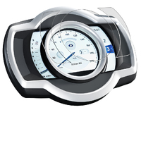 Speedo Angels Dashboard Screen Protector To Suit TRIUMPH ROCKET 3 (2020-) 2 x Ultra Clear & 2 x Anti Glare