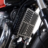 R&G Racing Stainless Oil Cooler Guard To Suit the Royal Enfield Interceptor 650 ’19- & Continental GT 650 ’19-
