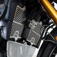 R&G Racing Stainless Steel Radiator Guards To Suit Triumph Tiger 900 GT/ Rally '20- & Tiger 850 Sport '21-  (Pair)