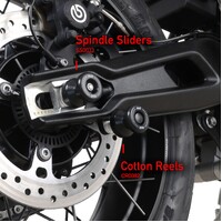 R&G Racing Spindle Sliders To Suit Triumph Tiger 800 & XC '11- / XCX & XRX '15- / XCA '18- , Tiger 900 '20- & Tiger 850 Sport '21- 