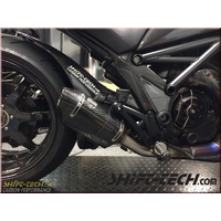 Shift Tech Carbon Fiber Type 4 Slip-On Exhaust To Suit Ducati Diavel Models