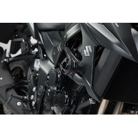 SW-Motech Frame Slider Kit - Black. Yamaha MT-03 (16-)/Suzuki GSX-S750 (17-). (STP.06.627.10001/B)