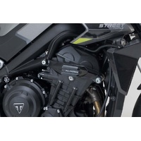SW-Motech Frame Slider Kit - Black. Triumph Street Triple (12-) / Rx (15-). (STP.11.590.10400/B)