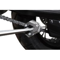 SW-Motech Extension For Side Stand Foot - Black/Silver. Triumph Tiger 800 models (10-17). (STS.11.102.10000/S)