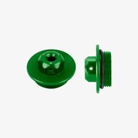 Bonamici Racing Aluminum oil cap for Kawasaki M30x1,5 - GREEN