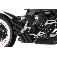 HP Corse Mv Agusta Brutale 675/800/RR < 2016 Hydrotre Black Carbon Cover (full Open Pipes, No Dbk) Exhaust
