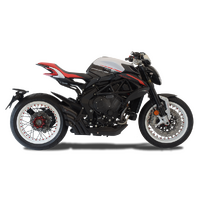 HP Corse Mv Agusta Dragster 800/RR <2016 Hydrotre Black Carbon Cover (full Open Pipes, No Dbk) Exhaust