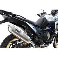 GPR Exhaust To Suit  Voge DS 800 Rally 2025-2026, Furore-X Acciaio Inox, Homologated legal slip-on exhaust including removable db killer and link pipe