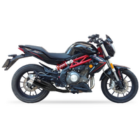 IXIL SLIP ON - DUAL HYPERLOW BLACK XL To Suit BENELLI BJ 300 GS - BN 302 (P10)