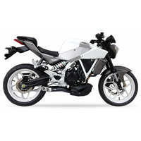 IXIL SLIP ON - DUAL HYPERLOW BLACK XL To Suit HYOSUNG GD 250 EXIV