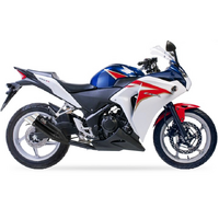 IXIL SLIP ON - DUAL HYPERLOW BLACK XL To Suit HONDA CBR 250 R 11-14