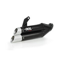 IXIL Dual Hyperlow XL Slip-On To Suit Honda CBR500R / CB500 (2019 - Onwards) - Black