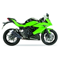 IXIL SLIP ON - DUAL HYPERLOW BLACK XL To Suit KAWASAKI Z 125 - NINJA 125 19-24 (BR125K,L - BX125A,B)