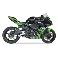 IXIL FULL SYSTEM - DUAL HYPERLOW BLACK XL To Suit KAWASAKI Z 650 - NINJA 650 17-19 (ER650H,ER650HA2,EX650K,EX650KA2)