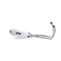 GPR Exhaust To Suit Yamaha Tracer 700 2020-2021, Albus Ceramic, full system exhaust legal for UK and non-EU countries including removable db killer 