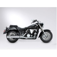 Miller Ocean Line L | Slip-On Exhaust To Suit Yamaha XVS 1300 MS (Standard, matt black)