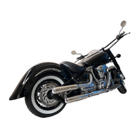 Miller Skyline | Slip-On Exhaust To Suit Yamaha XV 1600 Wild Star (SlashCut, high-gloss polished)