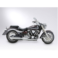 Miller Ocean Drive K | Slip-On Exhaust To Suit Yamaha XV 1900 MS (SlashCut, high-gloss polished)