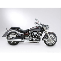 Miller Ocean Drive L | Slip-On Exhaust To Suit Yamaha XV 1900 MS (SlashCut, matt black)