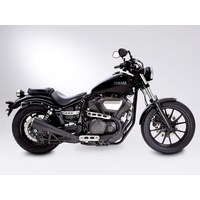 Miller Avenger X | Slip-On Exhaust To Suit Yamaha XV950 R / Bolt (SlashCut, high-gloss polished)