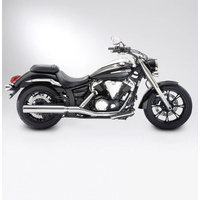 Miller Street Line L | Slip-On Exhaust To Suit Yamaha XVS 950 MS (SlashCut, matt black)
