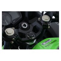 R&G Racing Top Yoke Cap To Suit Kawasaki Ninja 250/400 '18-, Z400/ Z250 '19-, Indian FTR1200S '19- & Honda CRF250 Rally '20- & CRF300L '21- & CRF300 R